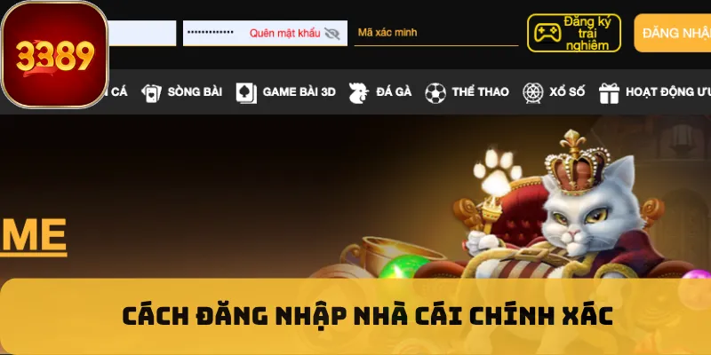 Cách đăng nhập nhà cái chính xác