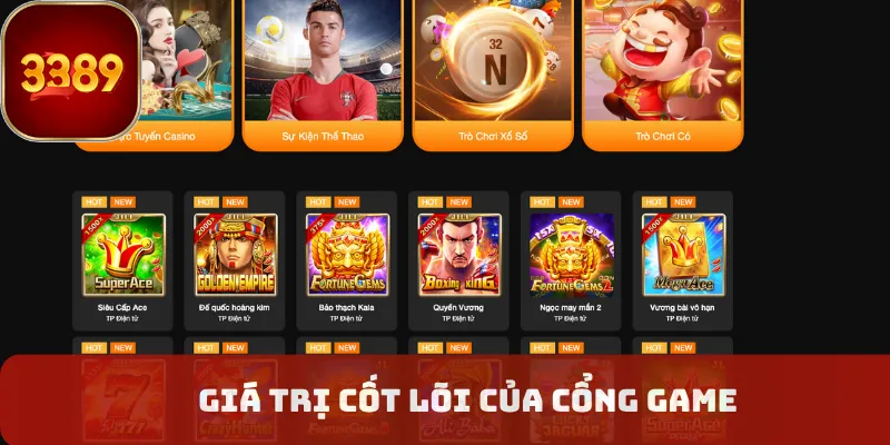 Giá trị cốt lõi của cổng game