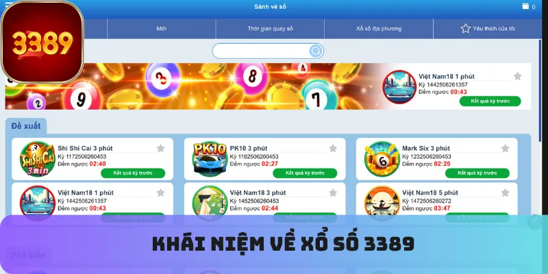 Khái niệm về xổ số 3389