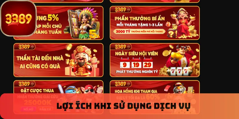 Lợi ích khi sử dụng dịch vụ